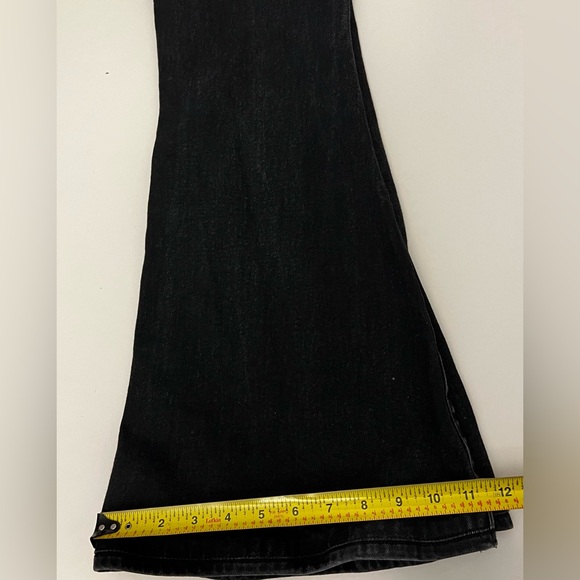 Free People x Sandrine Rose Super Flare denim jeans pants black 29 - Picture 10 of 10